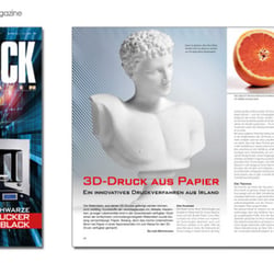 Editorial Design – komplettes Magazin 3D Druck, 68 Seiten