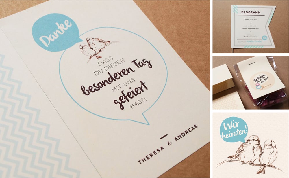 Einladung / Programm / Dankeskarte / Gastgeschenk