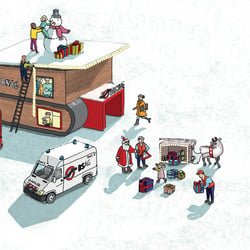 Illustration Wimmelbild BSAG