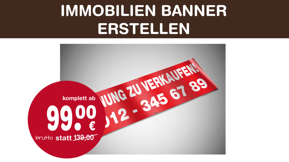 Immobilien-Banner erstellen | Layout gestalten