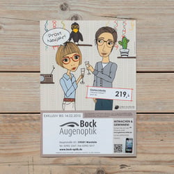 Rückseite eines Flyers
