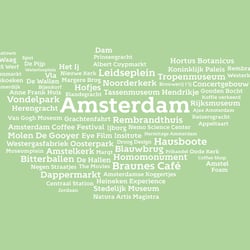 Amsterdam Typo Poster