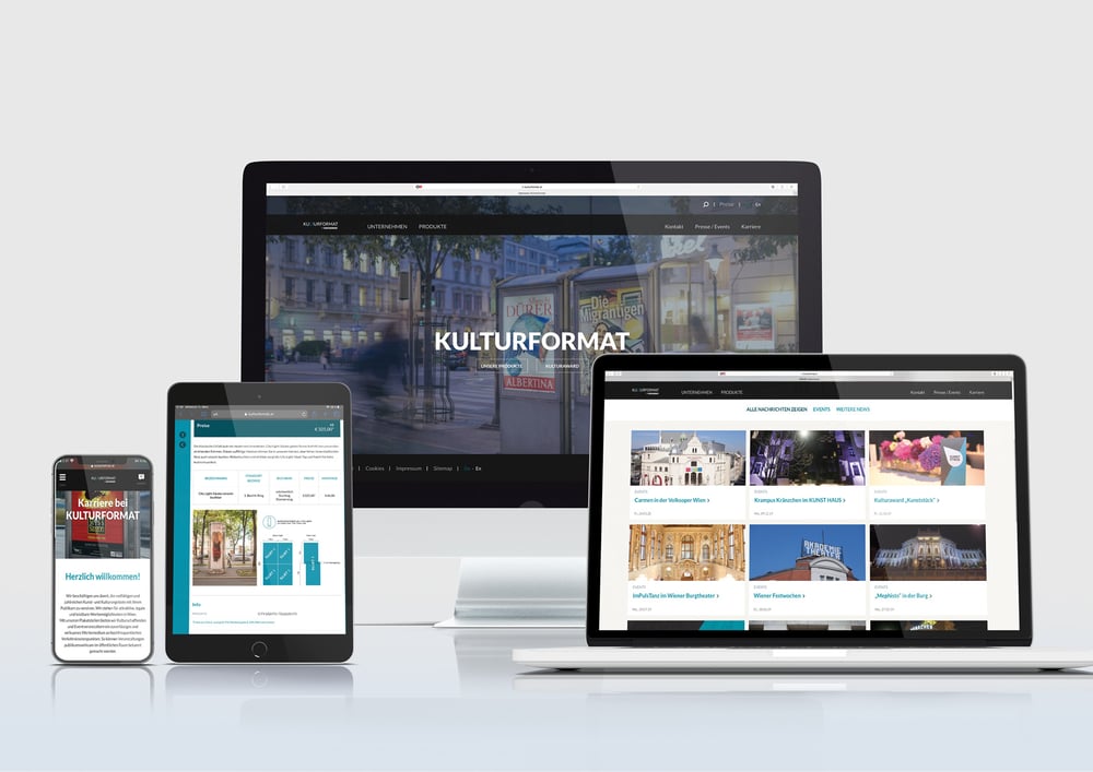 Website erstellt mit Jcdecaux CMS System