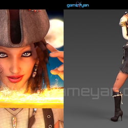 3D Frau Pirates Character Rigging