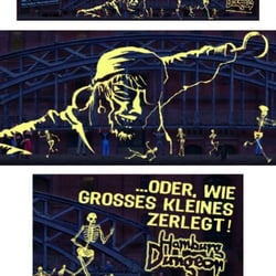 Das war ein Plakat für den Hamburger Dungeon