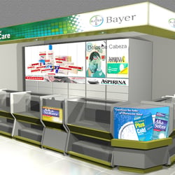 3D Display Design for Pharmaceuticals. Software: Autocad, 3D Max, Photoshop.