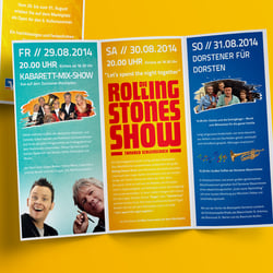 Corporate Design, Event-Branding, Marketing und Film für den Dorstener Kultursommer – Beispiel: Flyer