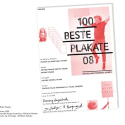 Portfolio RicardaHolz Ausstellungsdesign 100beste Urkunde