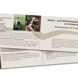 Flyer für eine Wildnispädagogin.