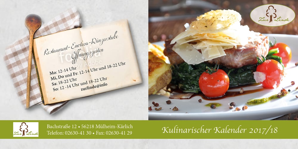 Kulinarischer Kalender 2017 Zur Linde