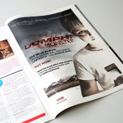 Anzeigengestaltung „OOMPH!“ (GUN Rec.)