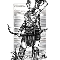 Bogenschützin