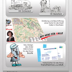 Zeichnungen, Stadtkarten(als Werbemedien),Brands