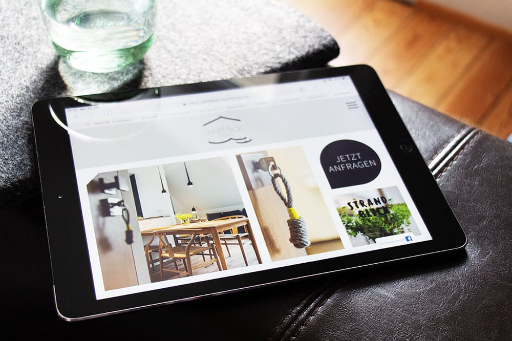 weitBlick Norderney Website Tablet