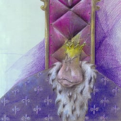 Kinderbuchillustration 70×50 cm