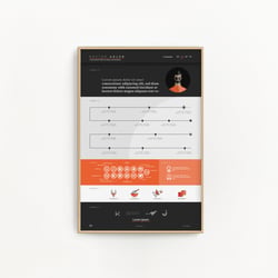 Infographic Resume/ Infografik-Lebenslauf