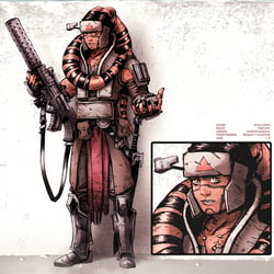 Star Wars, Bounty Hunter, Tusche & Adobe Photoshop