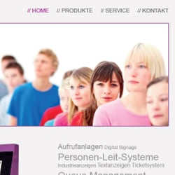 Website ASRUM Anzeigen- und Aufrufsysteme