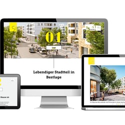 Onlineauftritt Steimker Gärten | VW Immobilien