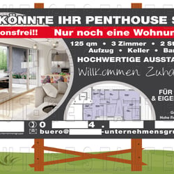 Bauschild / Bautafel für Baustelle | Layout gestalten