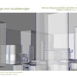 3D – Eventarchitektur – Messestand Hermes 1