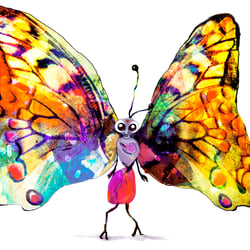 Schmetterling Tänzerin Illustration