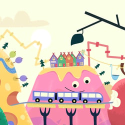 Detail aus Intro Illustration „Moppi und der Leckerladen“
