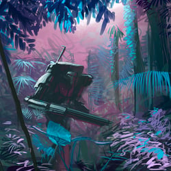 Violetter Wald