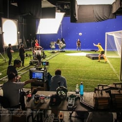 Shootingszene Fussballer bluescreenstudio wm