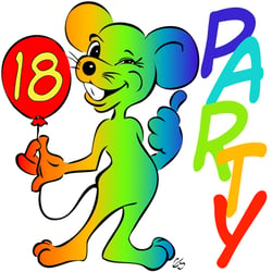 18. Geburtstag – Postkarten-Motiv