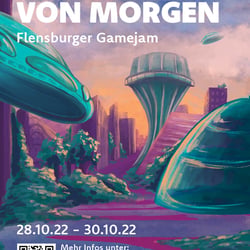 Plakat für den Flensburger Gamejam