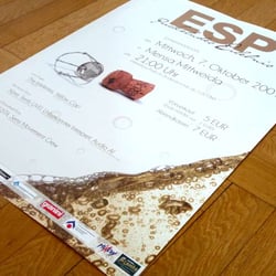 Erstsemesterparty_prickelndes Erlebnis – Plakat, Flyer, Namensschilder, Getränkekarten