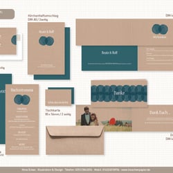Designkonzept für Hochzeitspapeterie