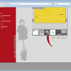 Website Portfolio Sandra Kemmner | Contentseite