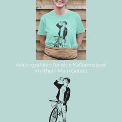 Vektorgrafiken für ein Kaffeerösterei