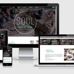 Responsive HTML5 One-Pager für soul-vegan.de