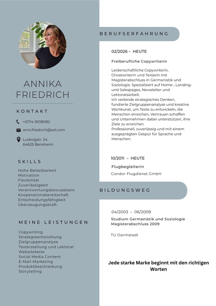 Freie Copywriterin & Texterin