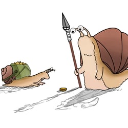 Ausmalmonster Beispiel Schnecken