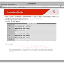 Kalender: Wochenansicht