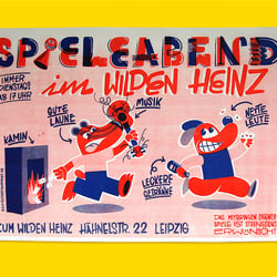 Spieleabend – Risoprint Poster