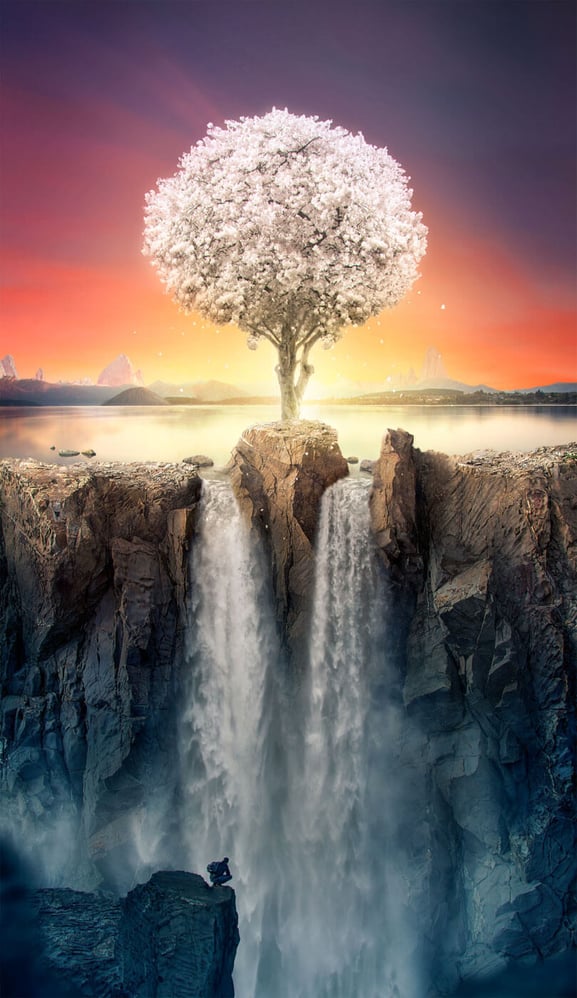cliff-tree-artwork-digitalcomposition