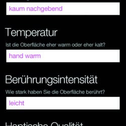 Einen haptischen Eindruck erstellen