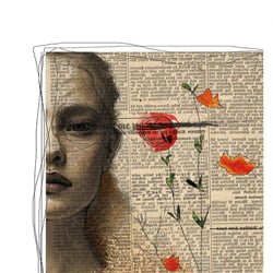 vintage newspaper illustration