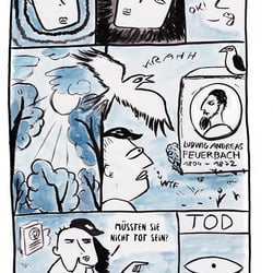 Comic über Ludwig Feuerbach