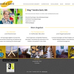 mag. sandra gerö. wordpress migration & design relaunch.