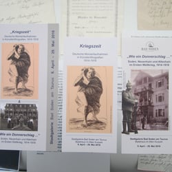 Doppelausstellung Kriegszeit und Wie ein Donnerschlag, Stadtgalerie Bad Soden am Taunus
