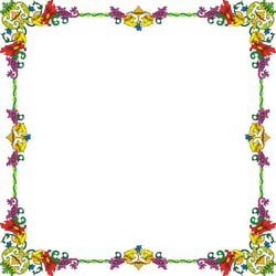 Ornamentrahmen Quadrat-Format