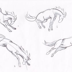 Pferdestudio nach Preston Blair