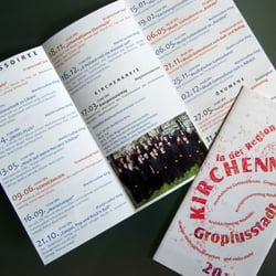 Flyer Kirchenmusik, Martin-Luther-Gemeinde, Berlin-Gropiusstadt