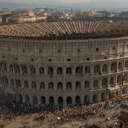 metropolis -power of the cities – ZDF – terraX, colosseum reconstruction animated